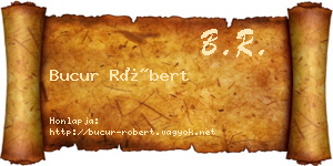 Bucur Róbert névjegykártya